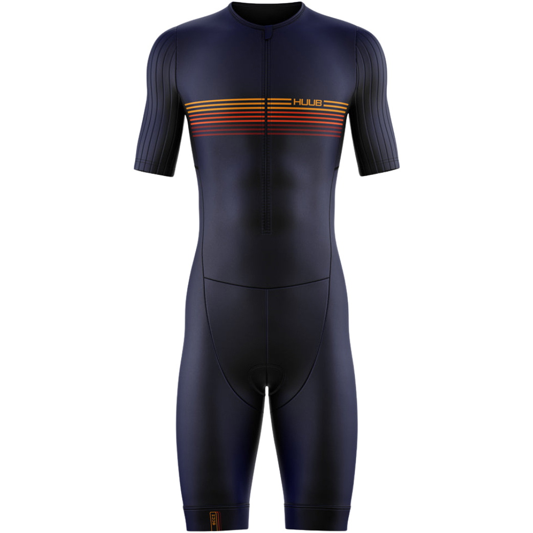 2025 Huub Mens Power Of 3 Aero Tri Suit PO3LCSN - Navy - Swimming